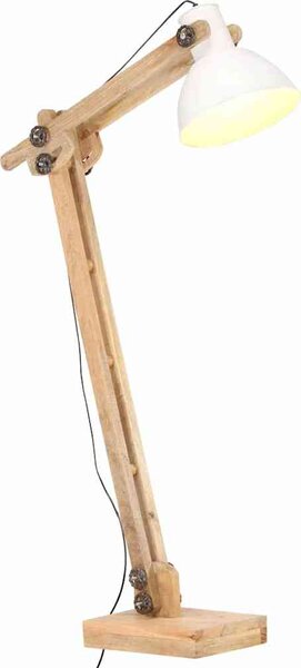 VidaXL Stojací lampa masivní mangovníkové dřevo E27 [320580] Barva: Stříbrná