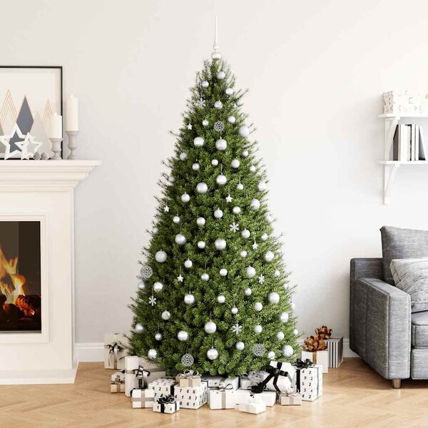 VidaXL Sada vánočních koulí 111 ks Průměr 6 cm Polystyren [356109] Barva: Červená