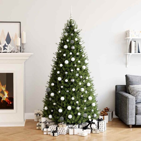 VidaXL Sada vánočních koulí 111 ks Průměr 6 cm Polystyren [356109] Barva: Červená