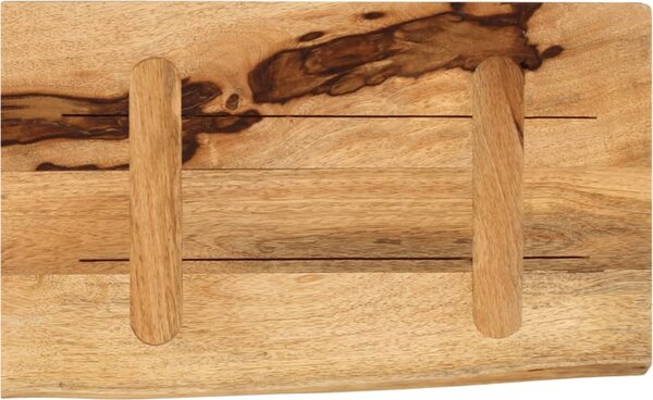 VidaXL Stolní deska živá hrana hrubé mangovníkové dřevo [370318] Barva: Přírodní, Velikost: 70 x 40 x 2.5 cm
