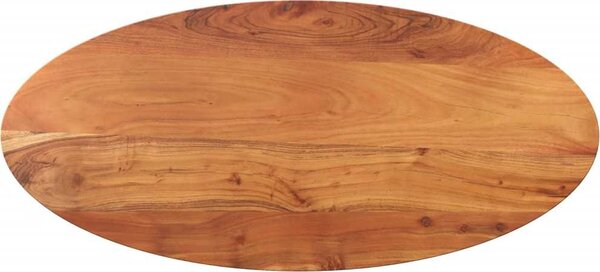 VidaXL Stolní deska oválná masivní, 38 mm [370835] Barva: Akáciové dřevo (přírodní), Velikost: 100 x 50 cm