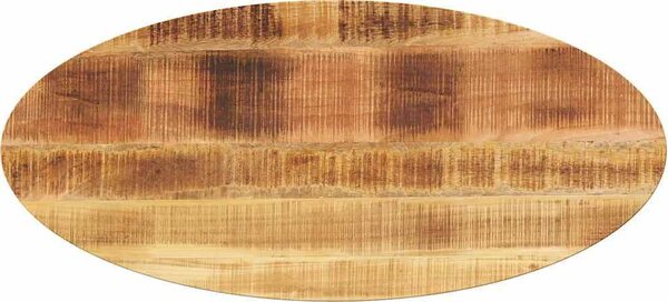 VidaXL Stolní deska oválná masivní, 38 mm [370835] Barva: Akáciové dřevo (přírodní), Velikost: 100 x 50 cm