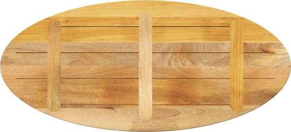 VidaXL Stolní deska oválná masivní, 38 mm [370835] Barva: Akáciové dřevo (přírodní), Velikost: 100 x 50 cm