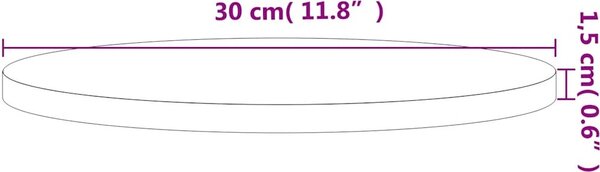 VidaXL Stolní deska čtvercová masivní bukové dřevo [355906] Barva: světle hnědá, Velikost: 50 x 2.5 cm