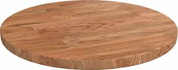 VidaXL Deska stolu Kulatý Masivní dubové dřevo [342958] Barva: Přírodní, Velikost: Ø 40 x 2.5 cm