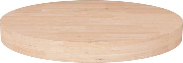 VidaXL Deska stolu Kulatý Masivní dubové dřevo [342958] Barva: Přírodní, Velikost: Ø 40 x 2.5 cm