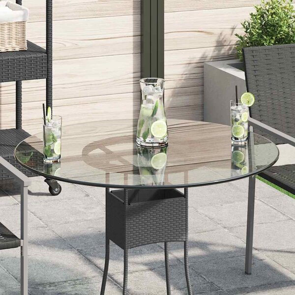 VidaXL Stolní deska tvrzené sklo mramorový design [244621] Barva: Černobílý, Velikost: 120 x 65 cm