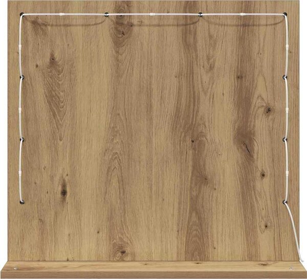 VidaXL Toaletní zrcadlo Obdélníkový [868292] Barva: Bílá, Velikost: 80 x 55 x 18 cm
