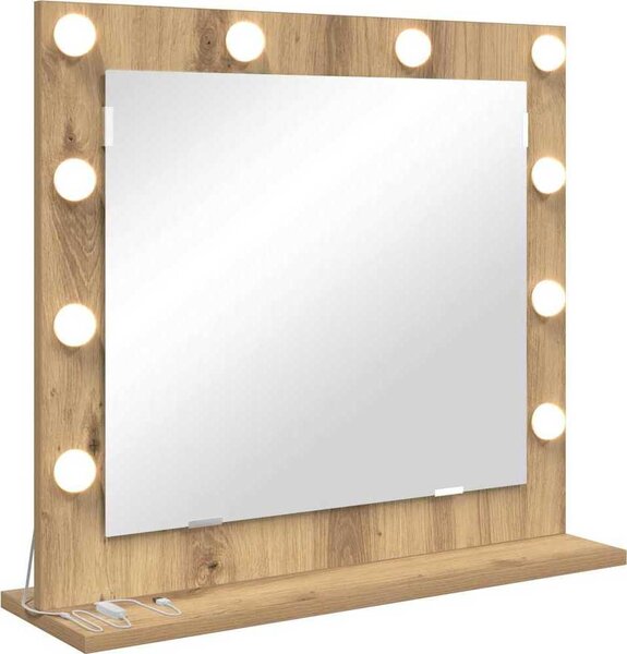 VidaXL Toaletní zrcadlo Obdélníkový [868292] Barva: Bílá, Velikost: 80 x 55 x 18 cm
