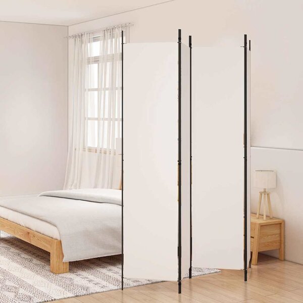 VidaXL 6-panelový dělící paravan Textil [42039211] Barva: Černá, Velikost: 300 x 220 cm