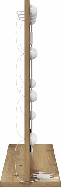 VidaXL Toaletní zrcadlo Obdélníkový [868292] Barva: Bílá, Velikost: 80 x 55 x 18 cm