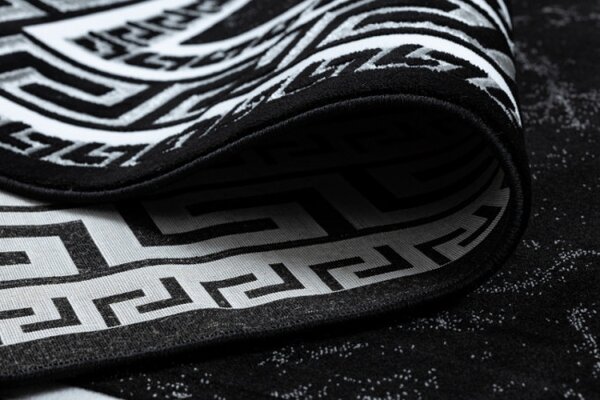 Koberec GLOSS 2813 87 styl, greek - černý, šedý