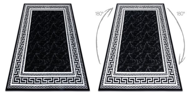 Koberec GLOSS 2813 87 styl, greek - černý, šedý