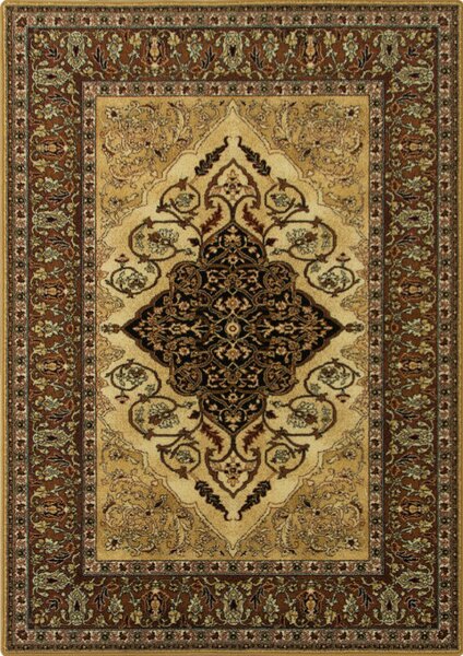 Koberec Isfahan Leyla jantar hnědý/béžový
