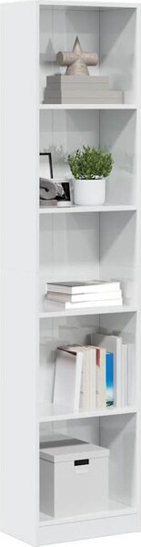 VidaXL Knihovna 40x24x176 cm kompozitní dřevo [857797] Barva: Betonová šedá