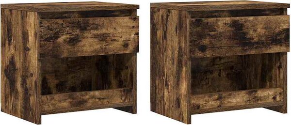 VidaXL Noční stolky 2 ks 40 x 30 x 39 cm kompozitní dřevo [803460] Barva: Černá