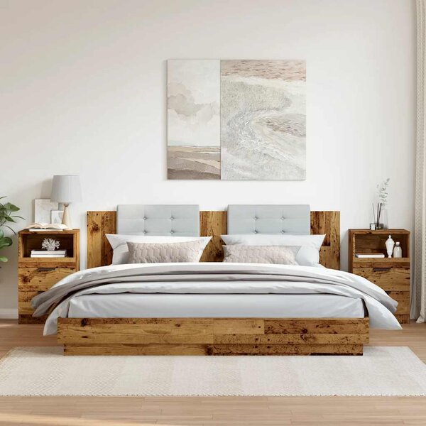 VidaXL Noční stolky 2 ks 40 x 36 x 65 cm kompozitní dřevo [856845] Barva: Bílá
