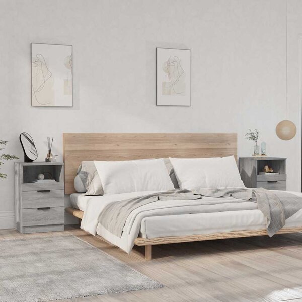 VidaXL Noční stolky 2 ks 40 x 36 x 65 cm kompozitní dřevo [856845] Barva: Bílá