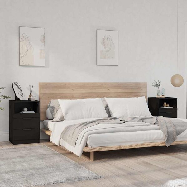 VidaXL Noční stolky 2 ks 40 x 36 x 65 cm kompozitní dřevo [856845] Barva: Bílá