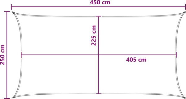 VidaXL Stínící plachta 160 g/m² HDPE [42032944] Barva: světle zelená, Velikost: 2 x 5 m