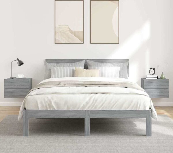 VidaXL Noční stolky 2 ks 40 x 30 x 30 cm kompozitní dřevo [801060] Barva: Bílá