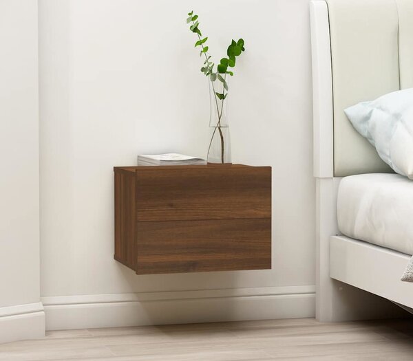 VidaXL Noční stolky 2 ks 40 x 30 x 30 cm kompozitní dřevo [801060] Barva: Bílá