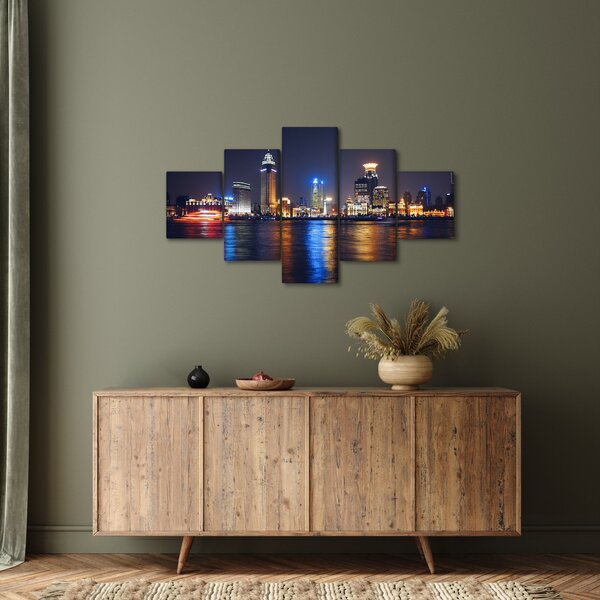 Obraz - Reflekce noci (125x70 cm)