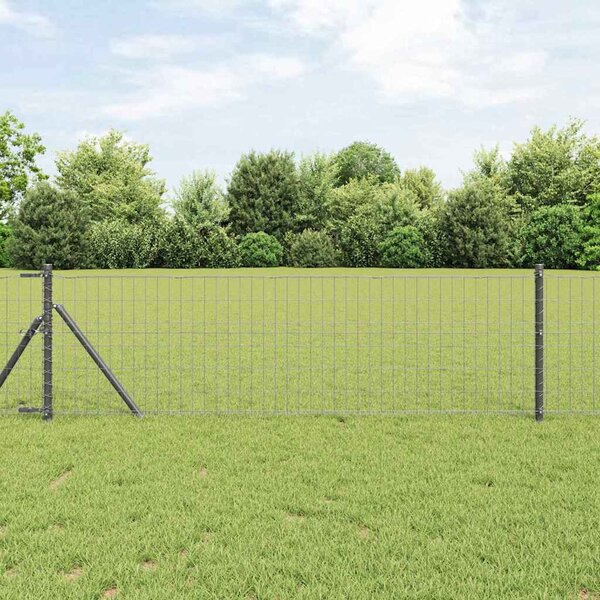 VidaXL Euro plot ocel [42004347] Barva: Zelená, Velikost: 10 x 1,2 m, Velikost mřížky: 100 x 100 mm