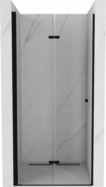Mexen LIMA sprchové skládací dveře ke sprchovému koutu 90 cm, černá-průhledné, 856-090-000-70-00