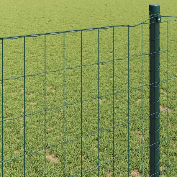 VidaXL Euro plot ocel [42004347] Barva: Zelená, Velikost: 10 x 1,2 m, Velikost mřížky: 100 x 100 mm