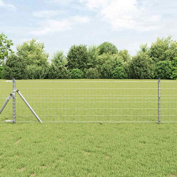 VidaXL Euro plot ocel [42004347] Barva: Zelená, Velikost: 10 x 1,2 m, Velikost mřížky: 100 x 100 mm