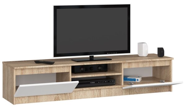 Stolek pod TV RTV K 160 CLP sonoma / bílý