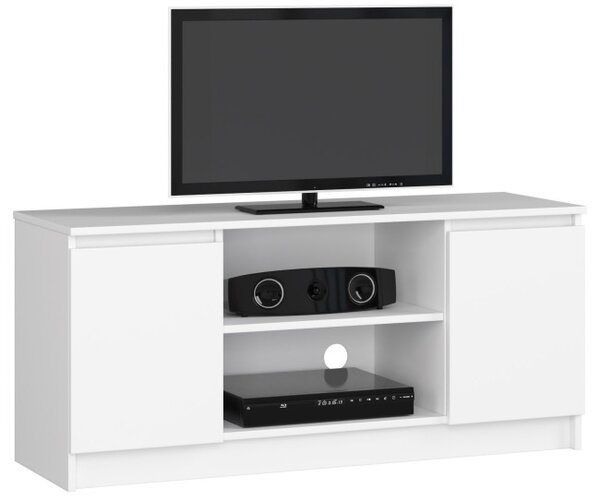 Stolek pod TV RTV 120 2D 1P bílý