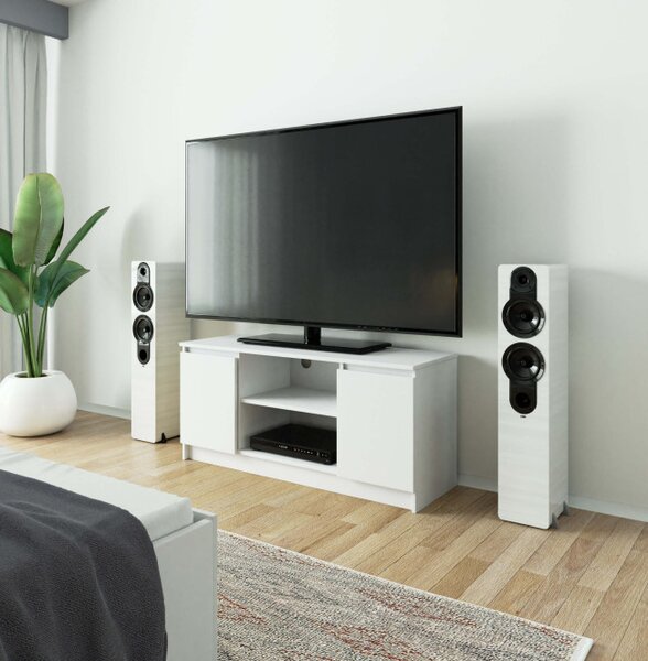 Stolek pod TV RTV 120 2D 1P bílý