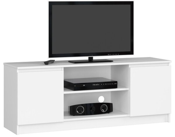 Stolek pod TV RTV 140 2D 1P bílý