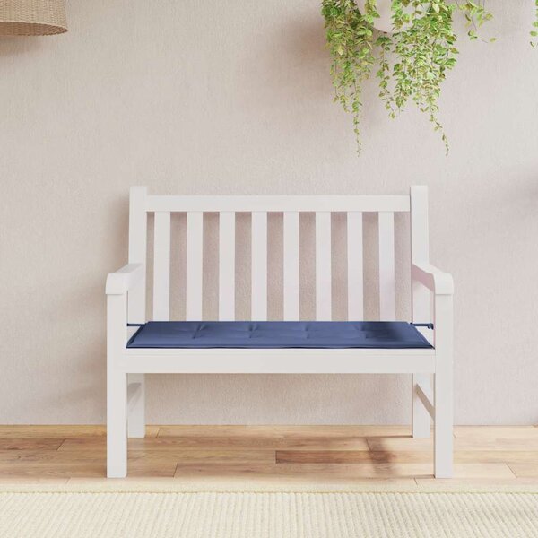 VidaXL Poduška na zahradní lavici oxfordská látka [361141] Barva: Modro-bílá, Velikost: 200 x 50 x 3 cm