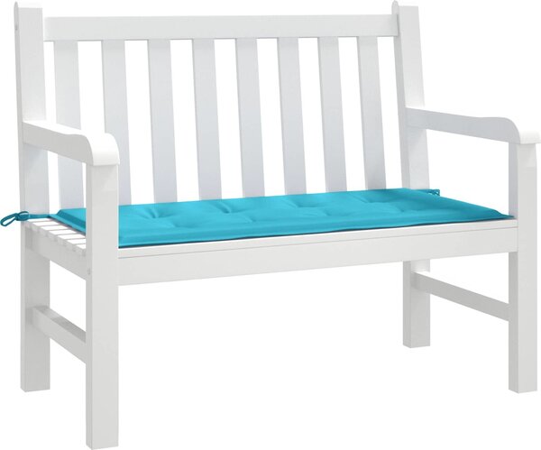 VidaXL Poduška na zahradní lavici oxfordská látka [361141] Barva: Modro-bílá, Velikost: 200 x 50 x 3 cm