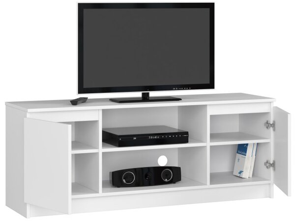 Stolek pod TV RTV 140 2D 1P bílý