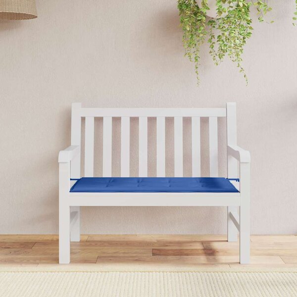 VidaXL Poduška na zahradní lavici oxfordská látka [361141] Barva: Modro-bílá, Velikost: 200 x 50 x 3 cm