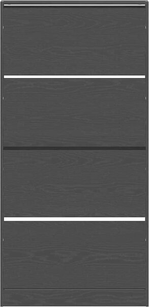VidaXL Skříň na obuv Kompozitní dřevo [3334027] Barva: Betonová šedá, Velikost: 80 x 21 x 87,5 cm