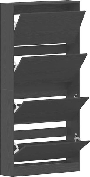 VidaXL Skříň na obuv Kompozitní dřevo [3334027] Barva: Betonová šedá, Velikost: 80 x 21 x 87,5 cm