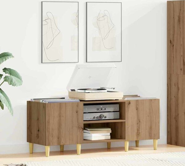VidaXL Skříňka na LP desky kompozitní dřevo [881473] Barva: dub artisan, Velikost: 84,5 x 38 x 48 cm
