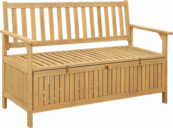 VidaXL Úložná lavice 2 -Seater Masivní akácie [42026791] Barva: Hnědá, Velikost: 170 x 63 x 84 cm