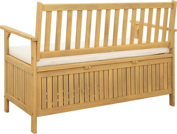 VidaXL Úložná lavice 2 -Seater Masivní akácie [42026791] Barva: Hnědá, Velikost: 170 x 63 x 84 cm