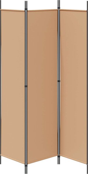 VidaXL 6-panelový dělící paravan Textil [42039207] Barva: Hnědá, Velikost: 250 x 200 cm