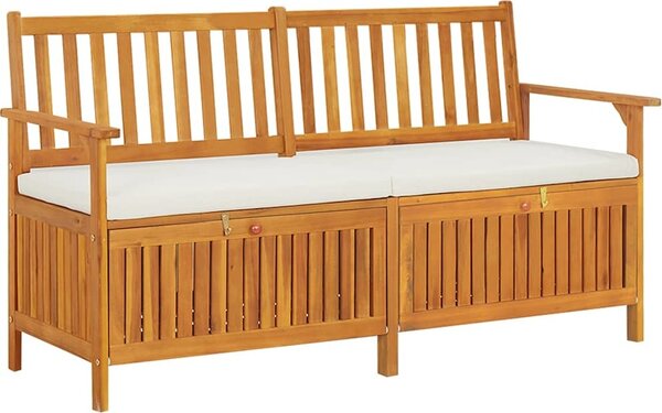 VidaXL Úložná lavice 2 -Seater Masivní akácie [42026791] Barva: Hnědá, Velikost: 170 x 63 x 84 cm