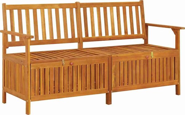 VidaXL Úložná lavice 2 -Seater Masivní akácie [42026791] Barva: Hnědá, Velikost: 170 x 63 x 84 cm