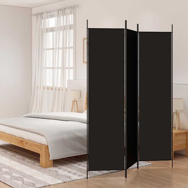 VidaXL 6-panelový dělící paravan Textil [42039207] Barva: Hnědá, Velikost: 250 x 200 cm