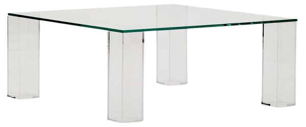 Skleněný konferenční stolek Kave Home Adularia 85 x 85 cm