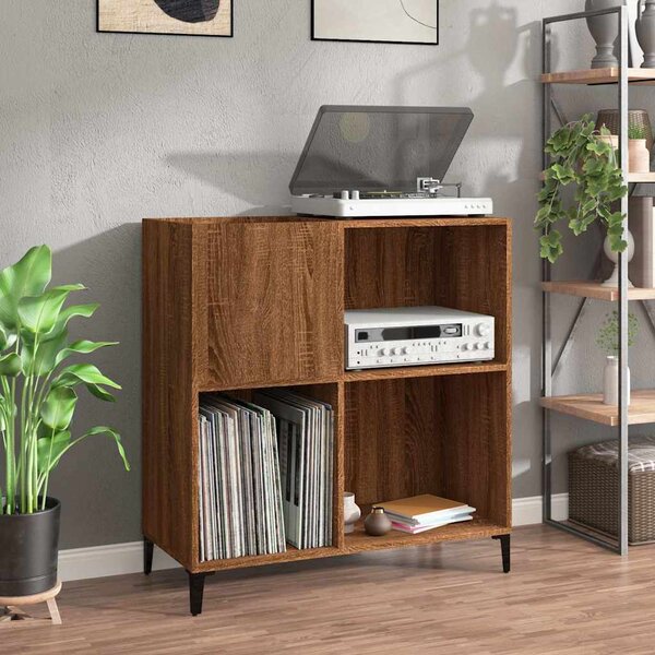 VidaXL Skříňka na LP desky 84,5x38x89 cm kompozitní dřevo [831997] Barva: kouřový dub